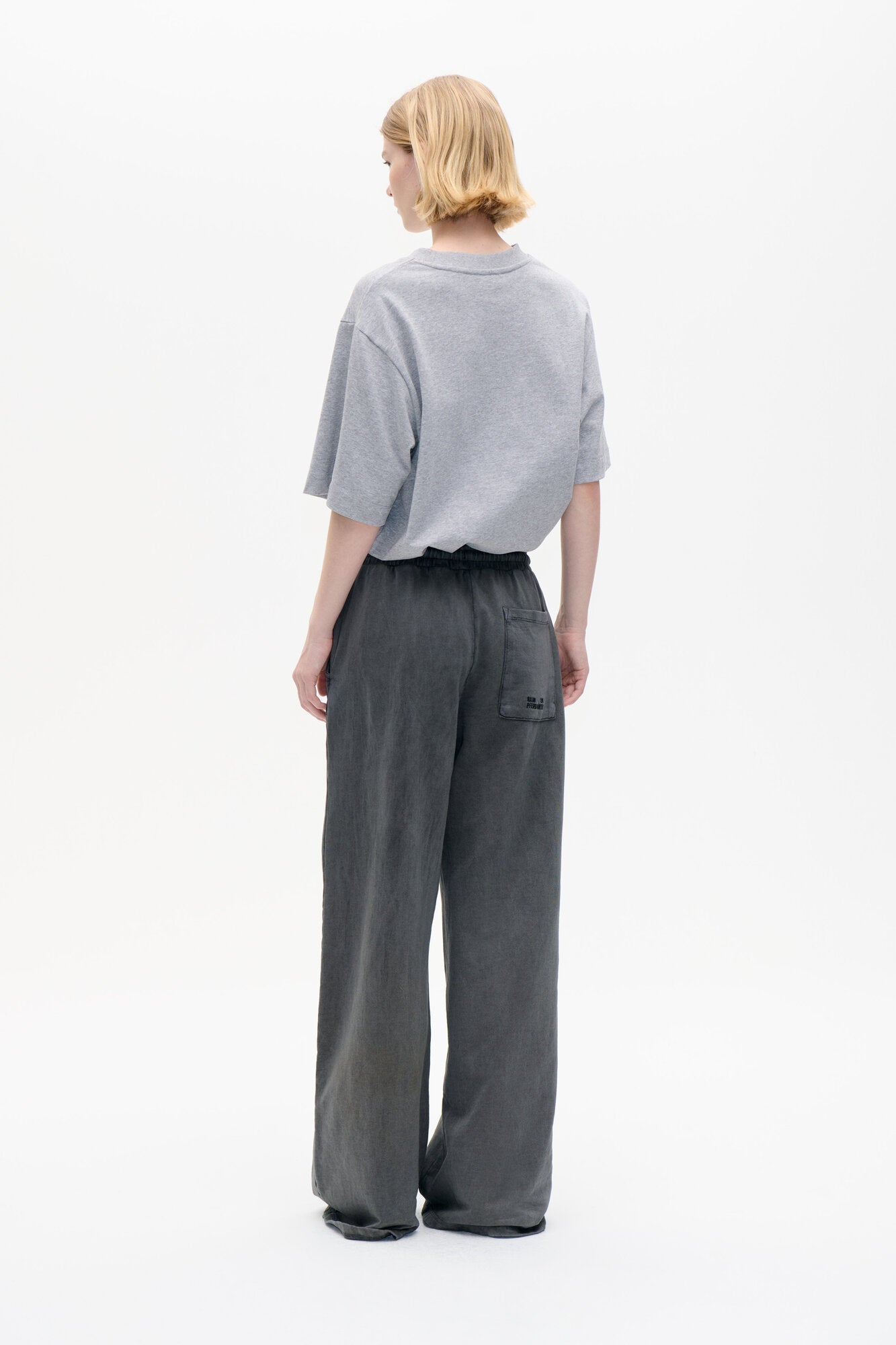 Janina t-shirt - Grey Melange Earth